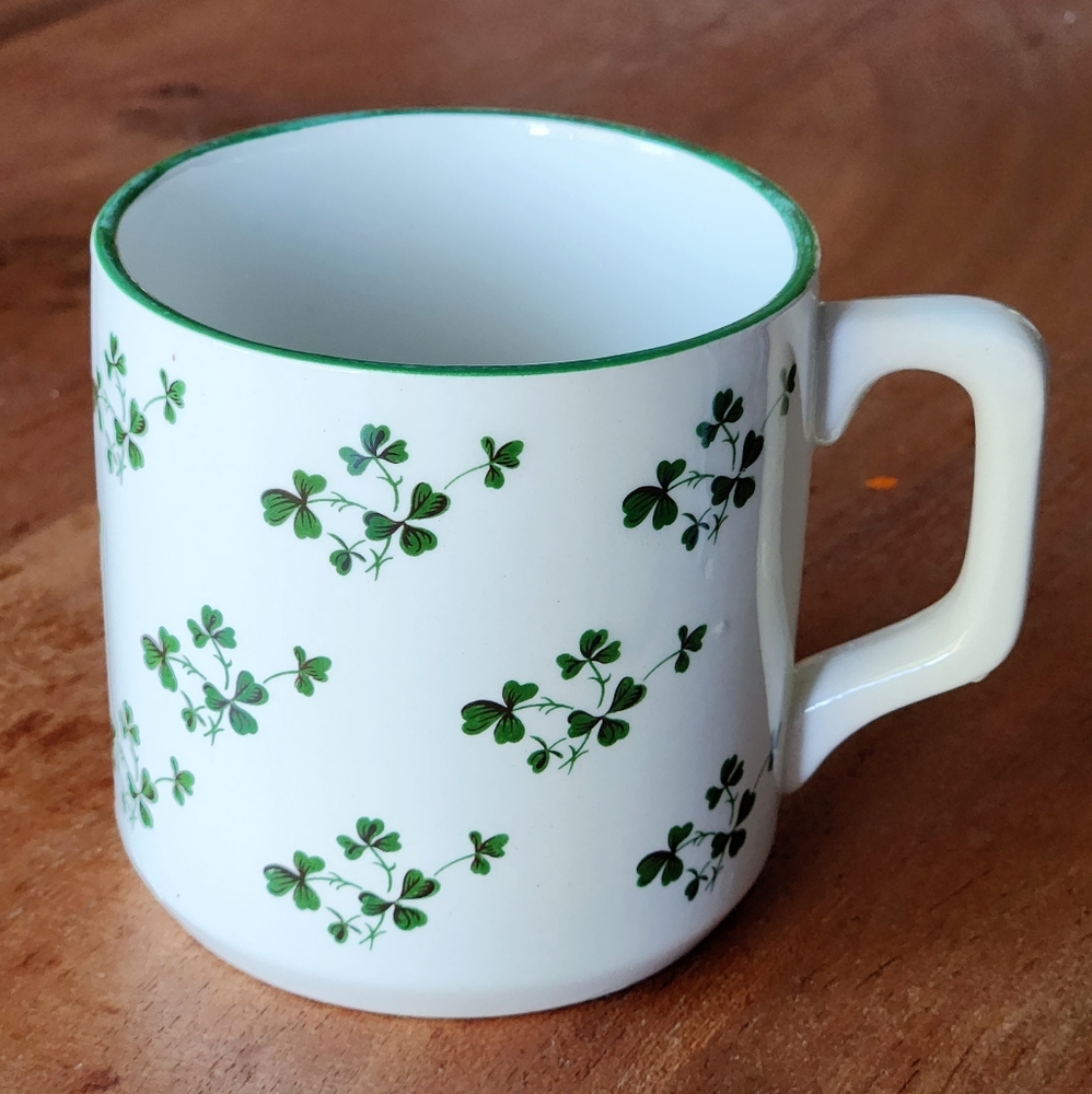 Vintage Shamrock Mug from Ireland